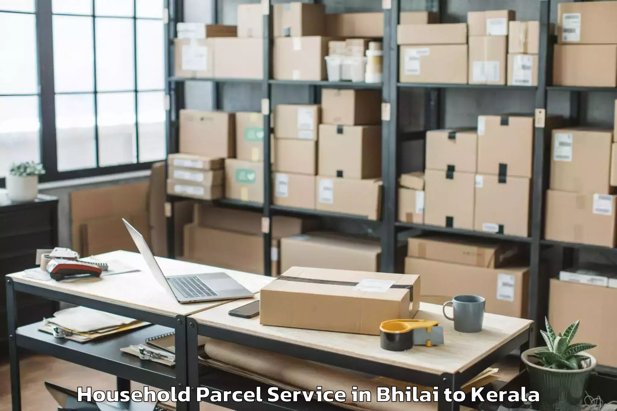 Bhilai to Lulu Mall Thiruvananthapuram Household Parcel Booking